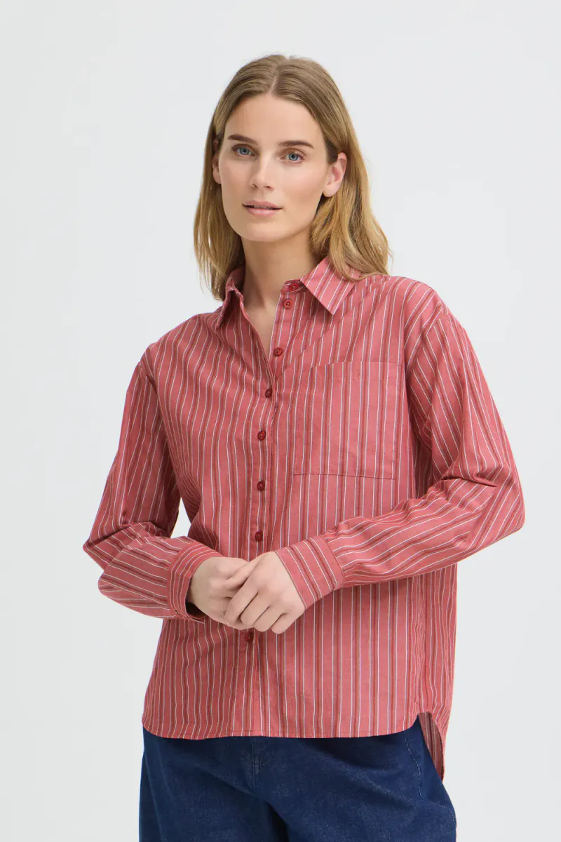 Drine Shirt, Rumba Red Stripe