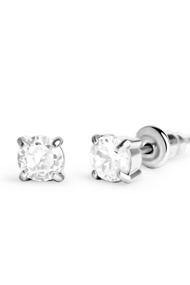 Ora Studs, Silver (5mm)