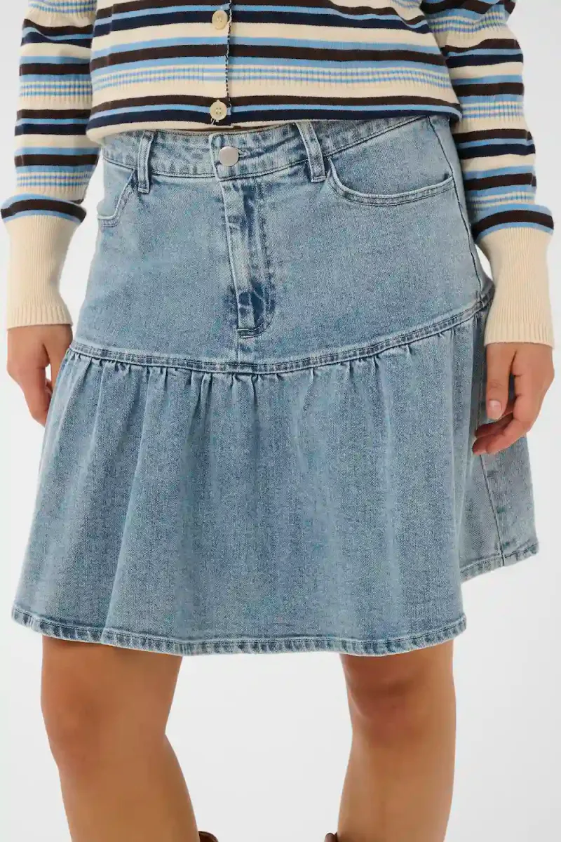 Polina Skirt, Light Blue Denim