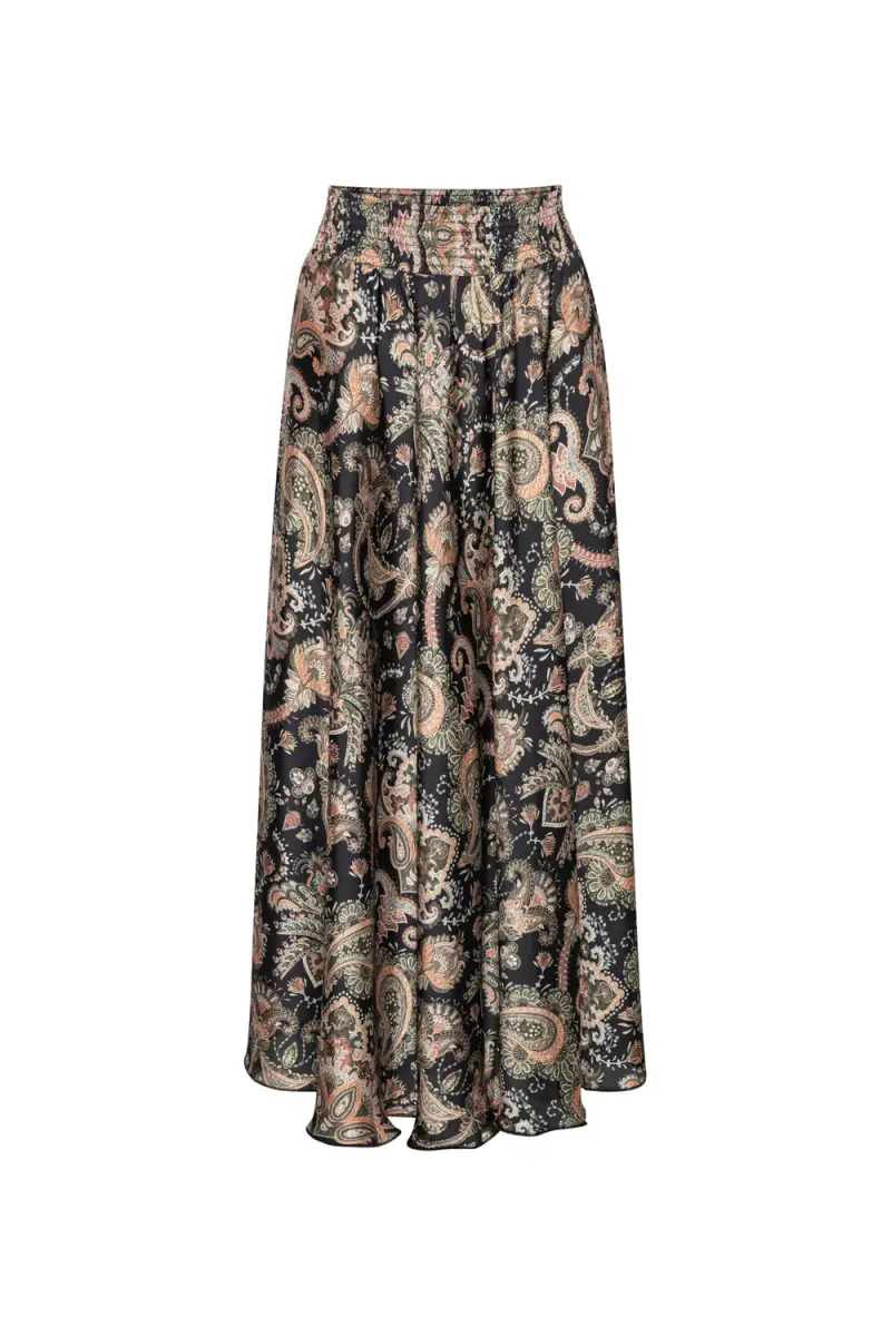 Savannah Skirt, Khaki Paisley