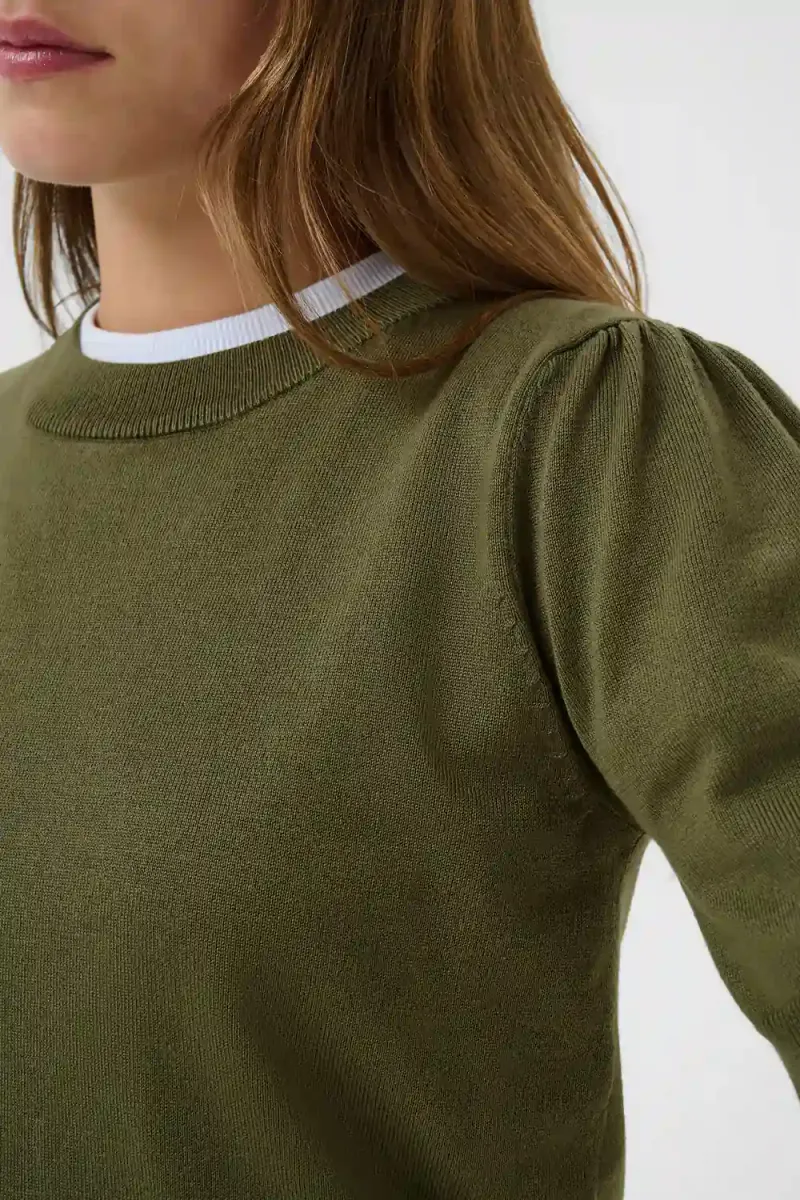 Mila SS Pullover, Four Leaf Clover Melange