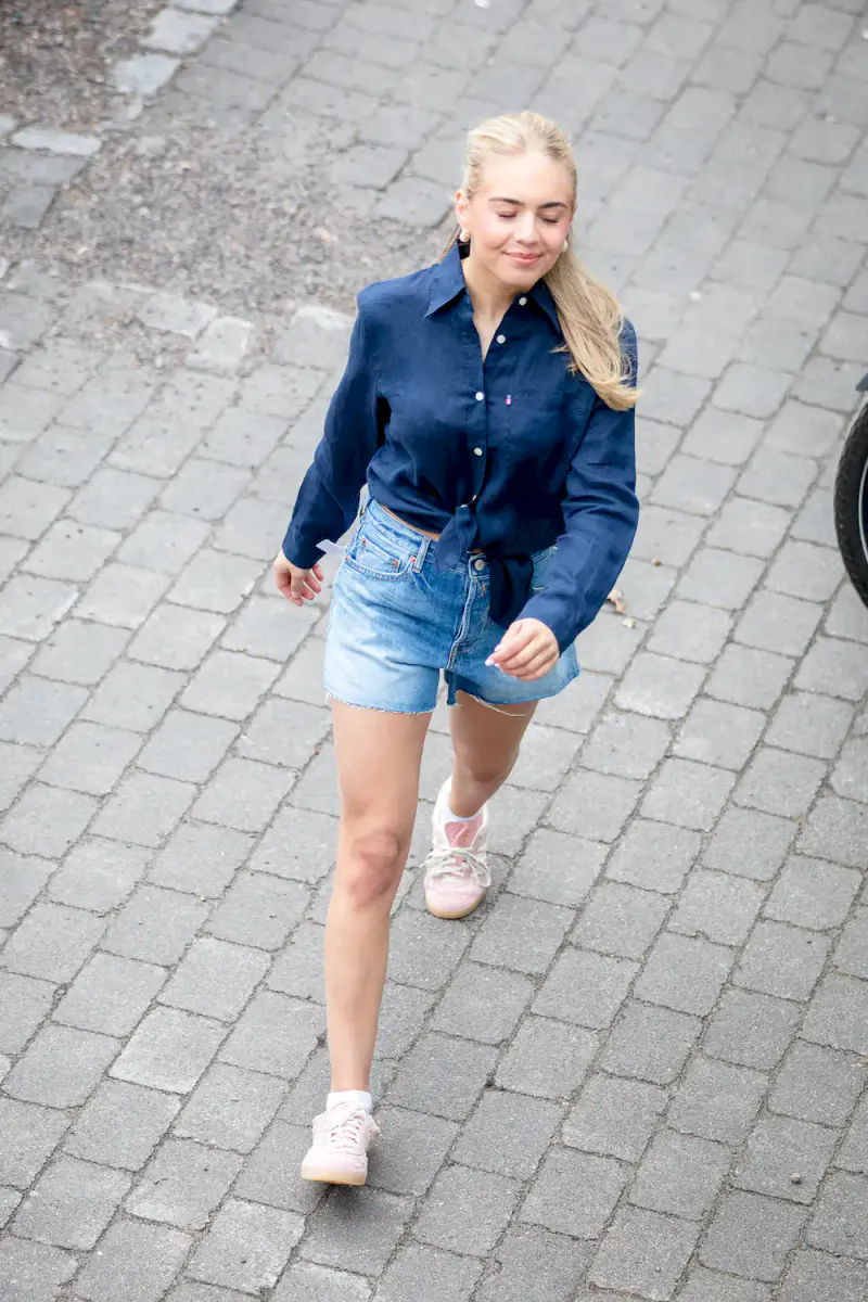 Replay Straight Shorts, Indigo Denim