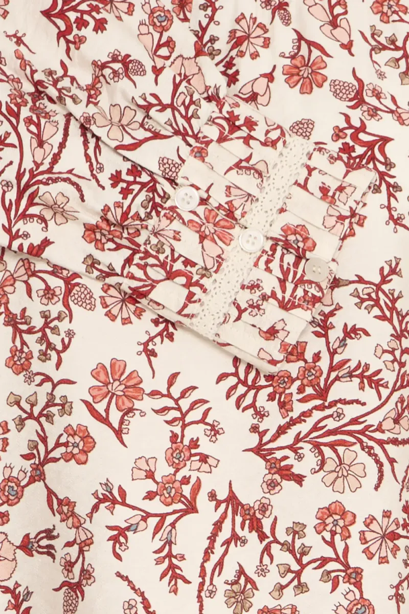 Abrina Blouse, Poppy Red