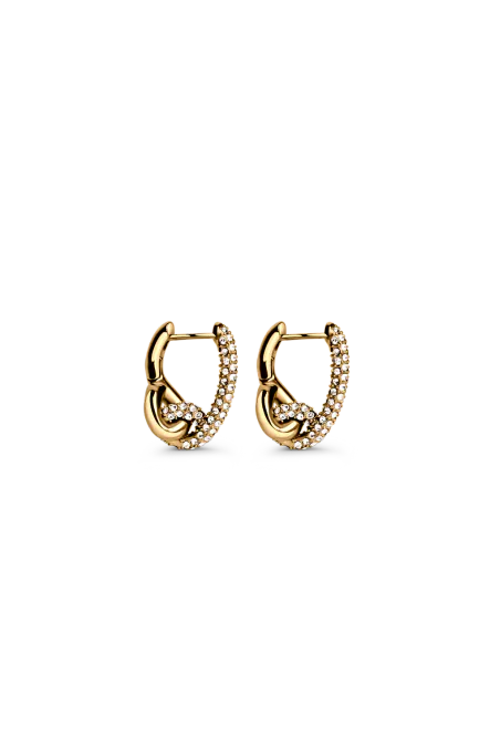 Hovedbilde Pavé Knot Earrings, Gold