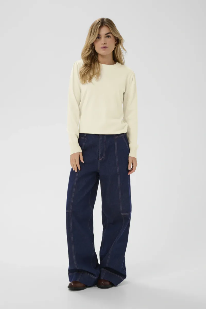 Mila LS Pullover, Seedpearl Melange