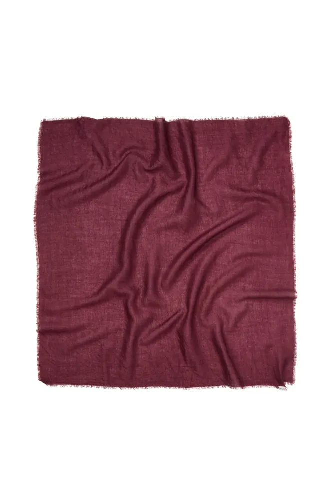 Cashma Small Scarf, Burgundy