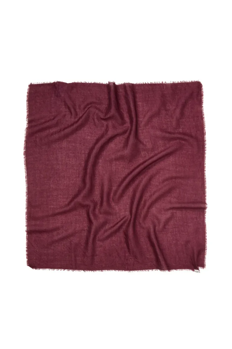 Cashma Small Scarf, Burgundy