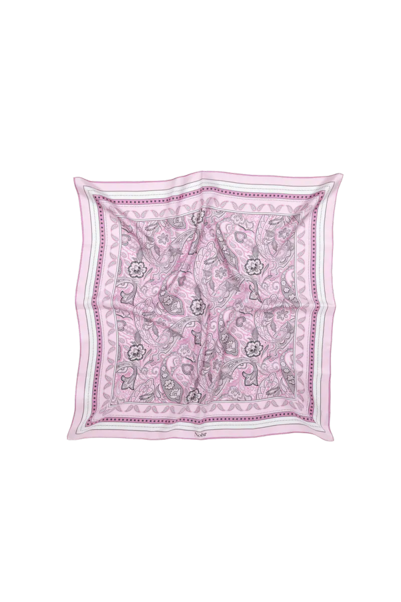 Maya Silkeskjerf 65 x 65 cm, Lys Rosa