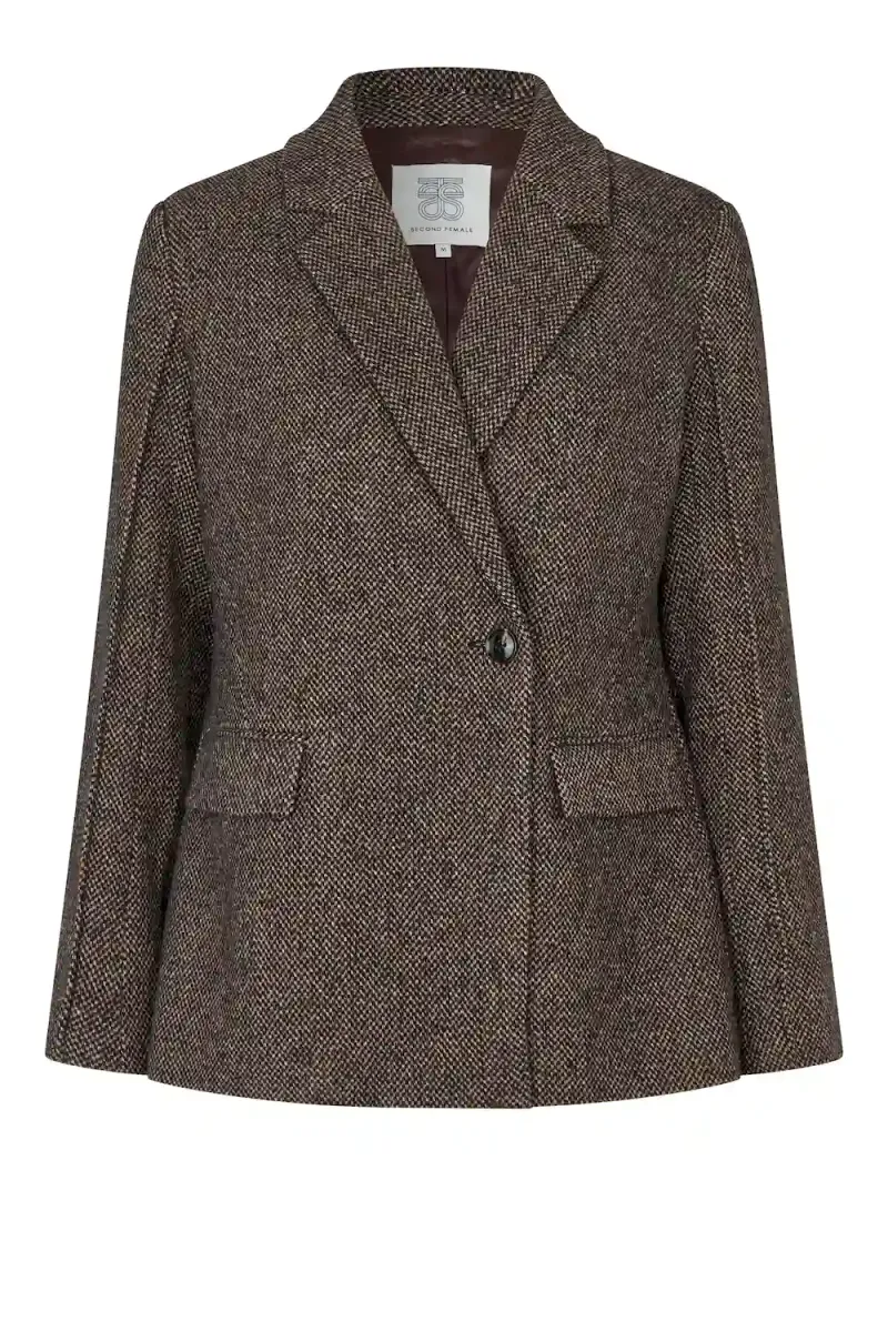 Emi New Fitted Blazer, Demitasse