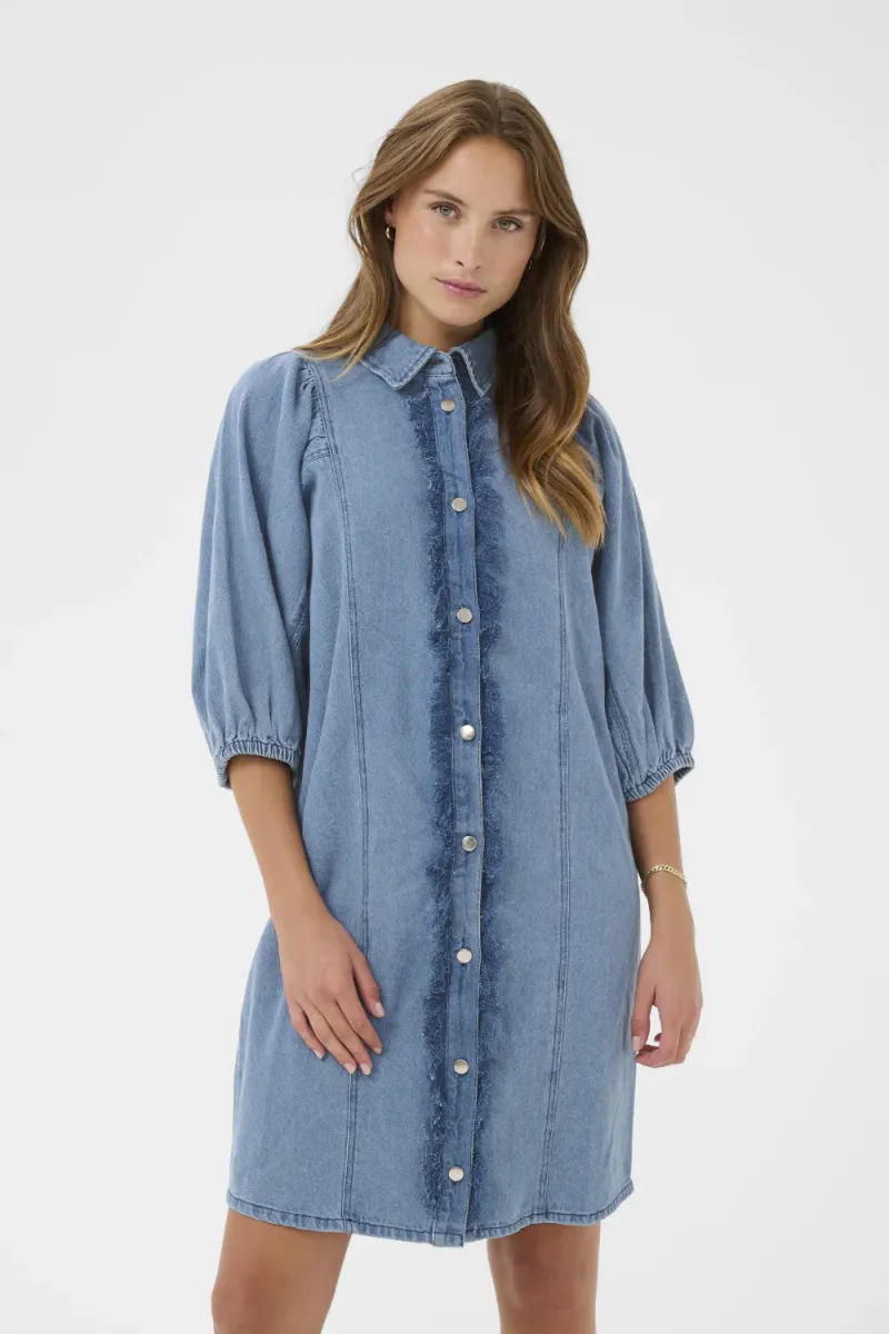 Othilde Dress, Light Blue Denim