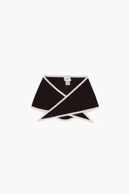 Hovedbilde Lara Duo Wool Cashmere Triangle, Mørk brun