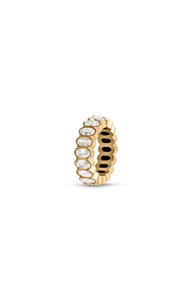 Oval Cut Ring, Gold