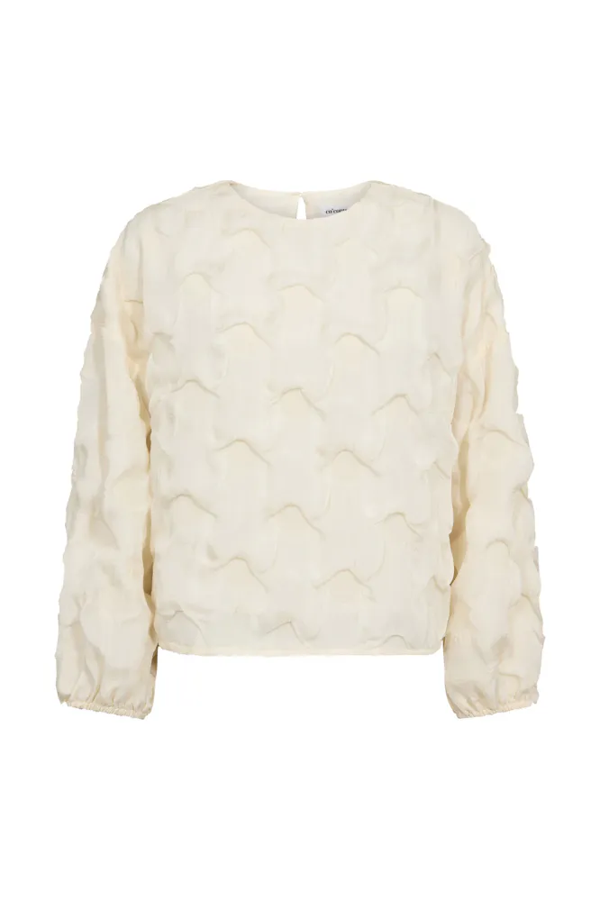 Feron Structure Blouse, Off-White