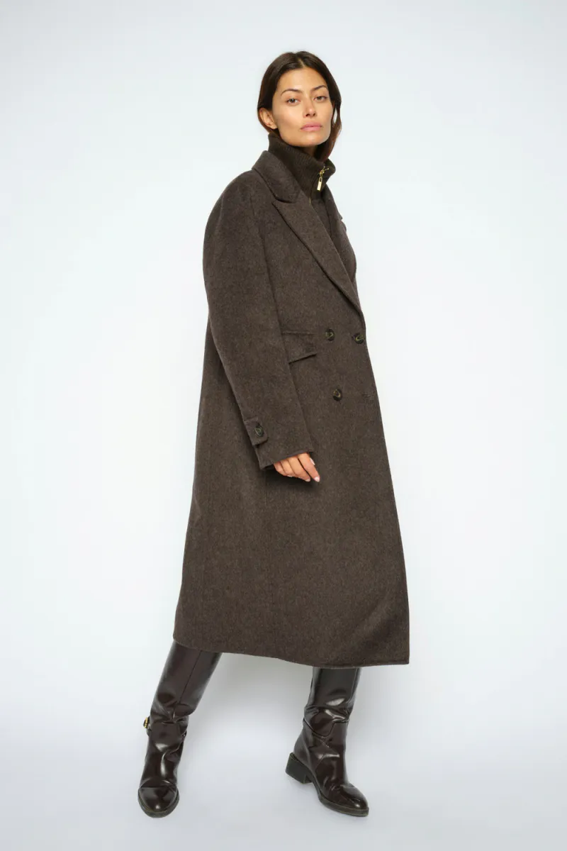 Alva Loisa Mock Neck Coat, Delicioso