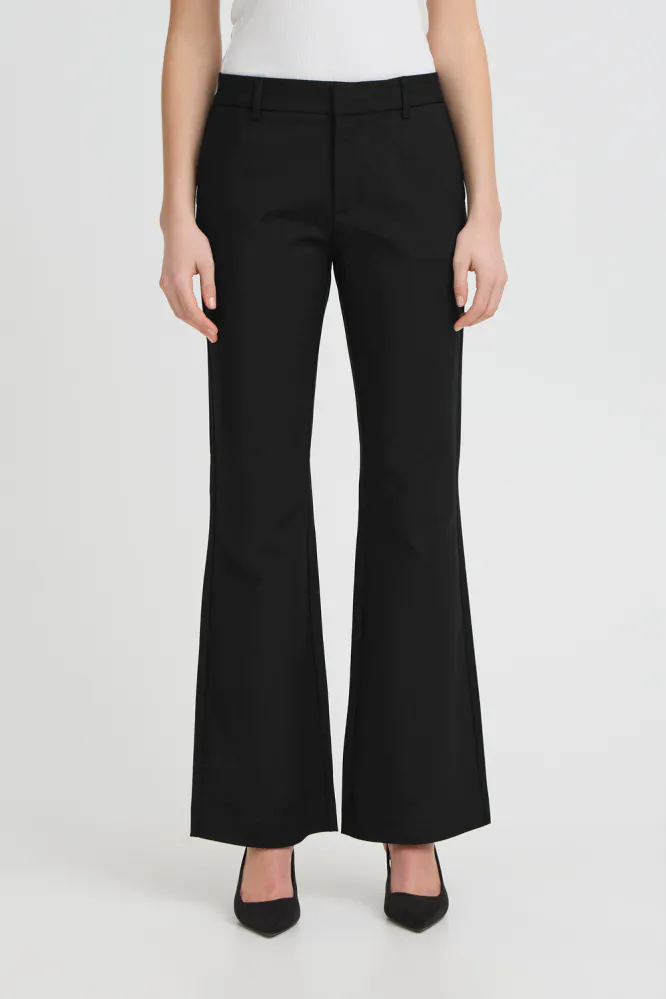 Bindy HW Pants Bootcut Leg, Black Beauty