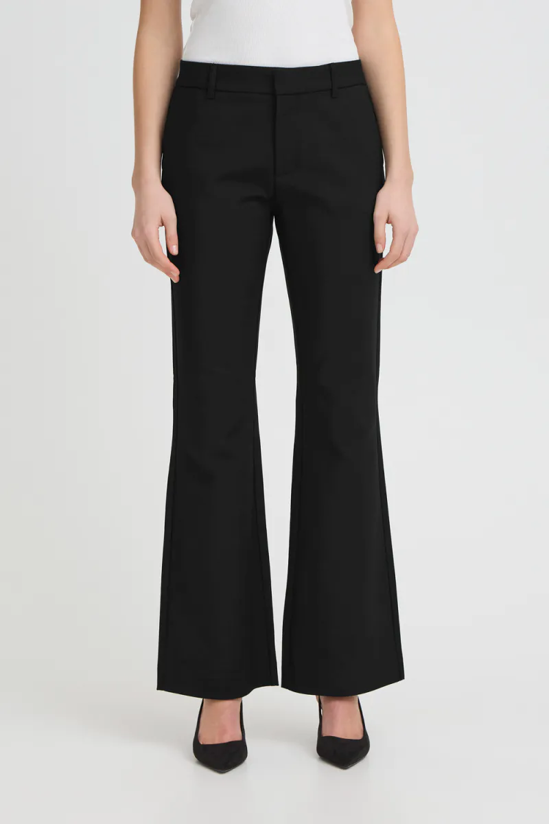 Bindy HW Pants Bootcut Leg, Black Beauty