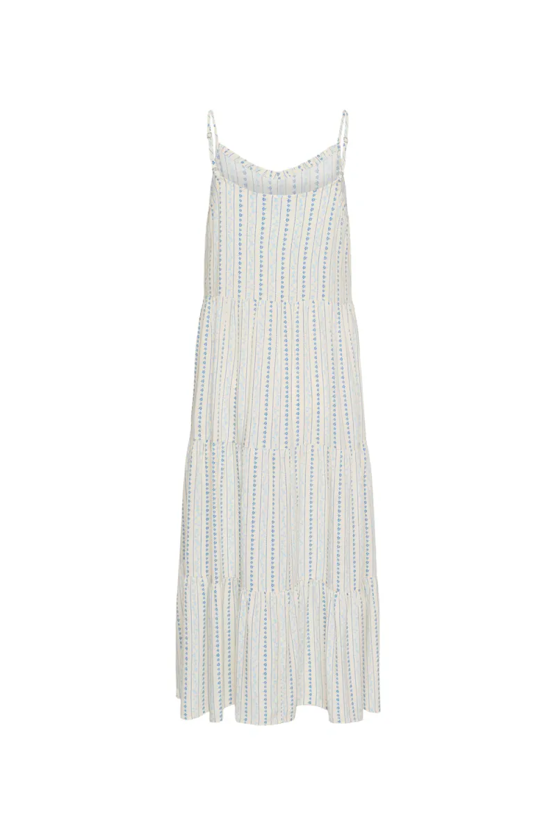 Eda Maxi Strap Dress, Ice Vallarta Flower Stripes