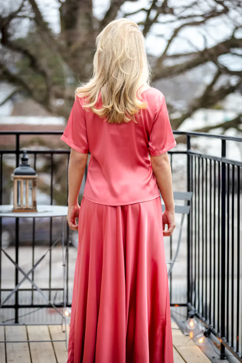 Savannah Skirt, Semi Rich Coral
